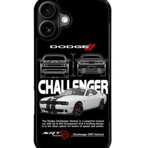 Funda Celular Auto Dodge Challenger Srt Hellcat Blanco