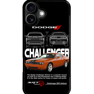 Funda Celular Auto Dodge Challenger Srt Hellcat Naranja