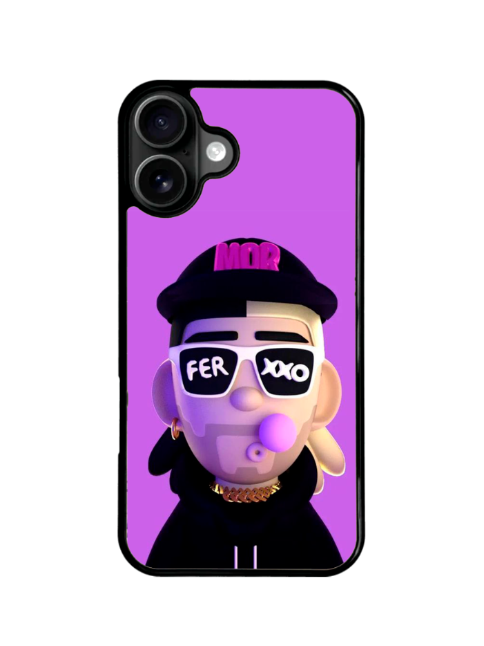 Funda Celular Diseño Cantante Feid Ferxxo Morado