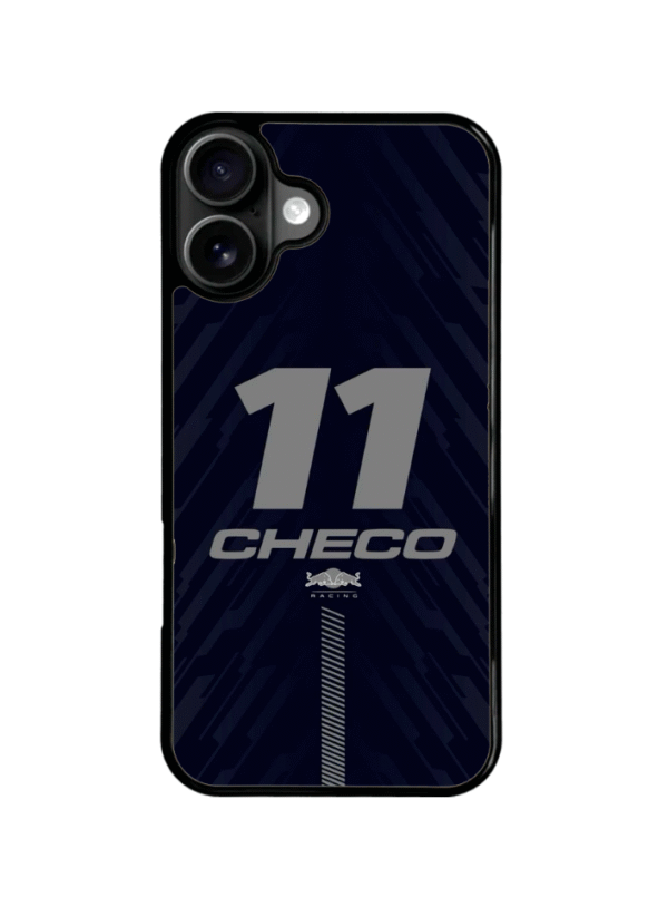 Funda Para Celular Checo Perez Carreras Azul Oscuro