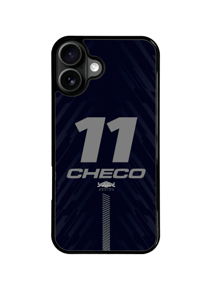 Funda Para Celular Checo Perez Carreras Azul Oscuro