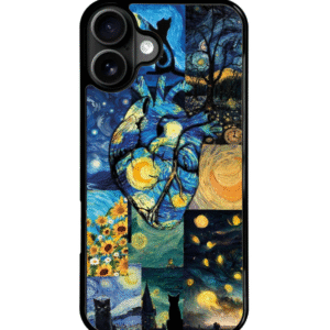 Funda Celular Arte Vincent Van Gogh Corazon Collage