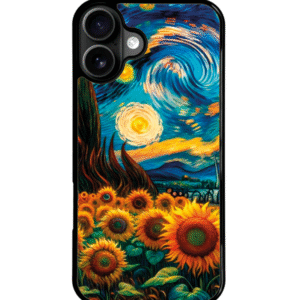 Funda Arte Van Gogh Noche Estrellada Girasoles
