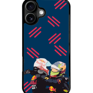 Funda Para Celular Checo Perez Abrazo Max Carreras Dibujo