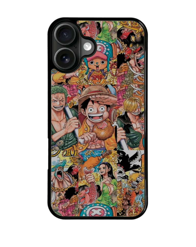 Funda Celular Anime Manga Collage One Piece Retro