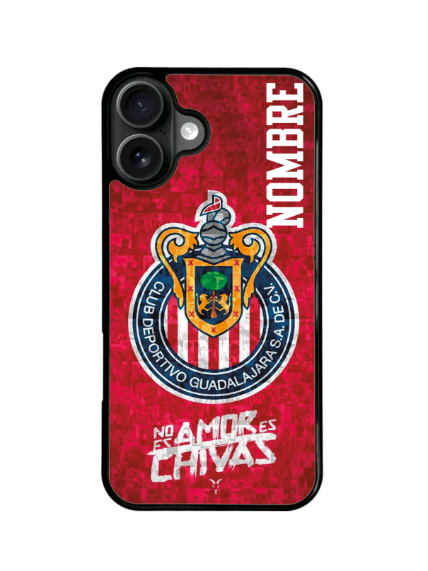 Funda Celular Futbol Liga Mx Chivas Personalizada #5
