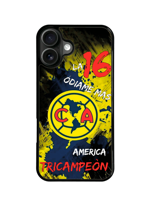 Funda Celular Futbol Liga Mx Aguilas America Tricampeon #6