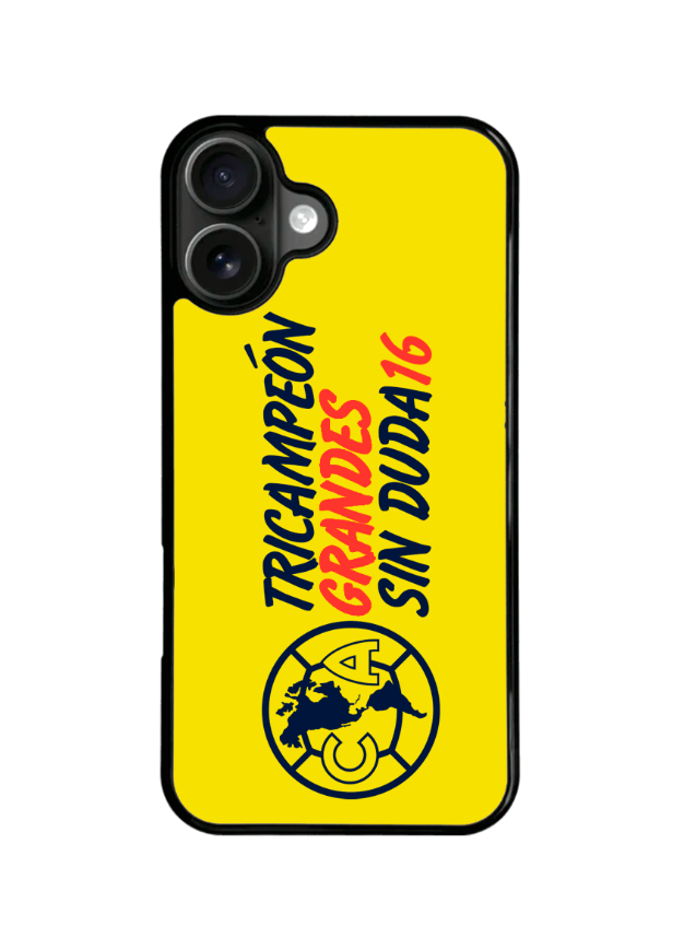 Funda Celular Futbol Liga Mx Aguilas America Tricampeon #10