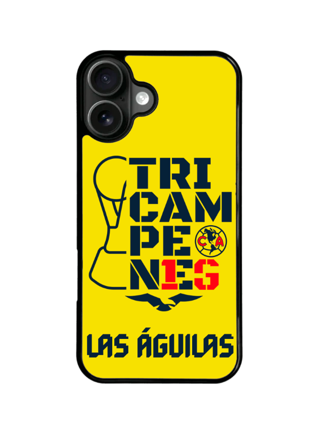 Funda Celular Futbol Liga Mx Aguilas America Tricampeon #17