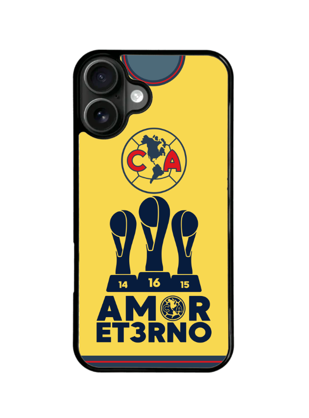 Funda Celular Futbol Liga Mx Aguilas America Tricampeon #22