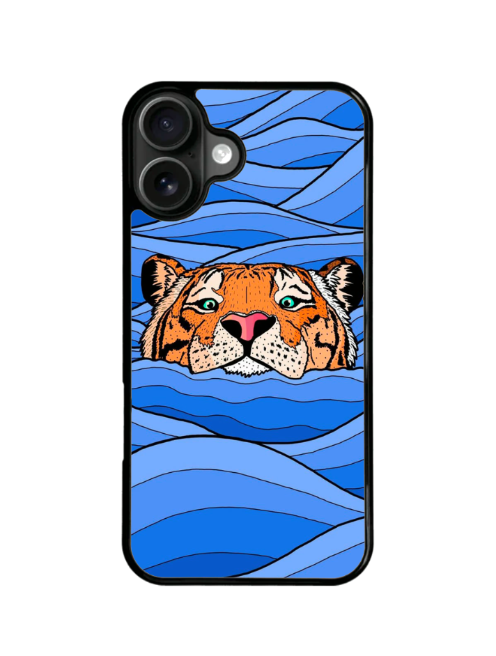 Funda Celular Animales Tigre Nadando