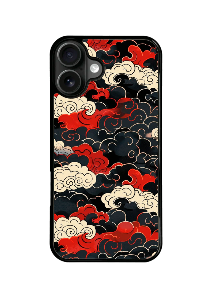 Funda Celular Pintura Nubes Japonesas