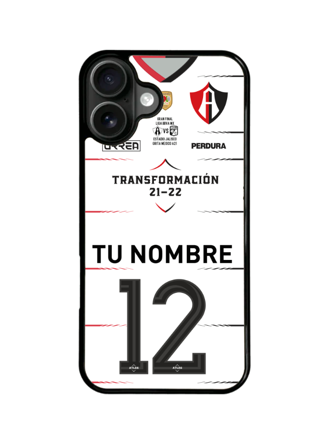 Funda Celular Futbol Liga Mx Atlas Personalizada #13