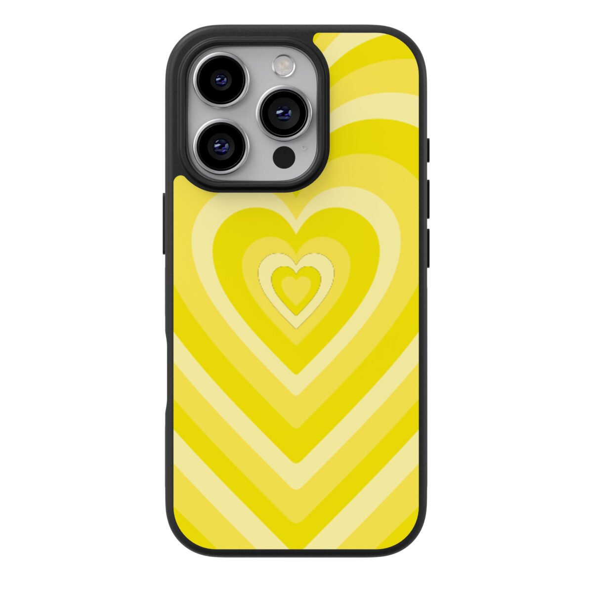 Funda Celular Corazones Amarillo