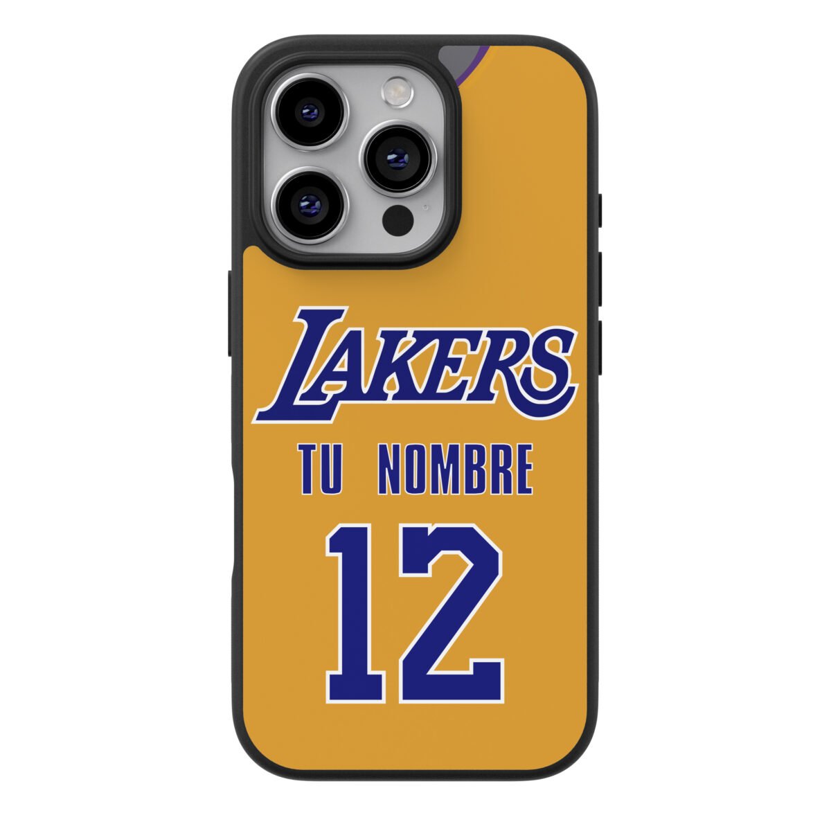 Funda Celular NBA LA Lakers Amarillo Personalizado