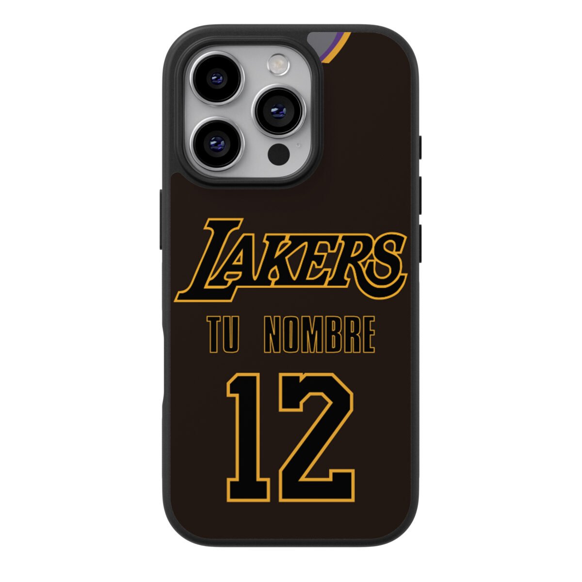 Funda Celular NBA LA Lakers Negro Personalizado