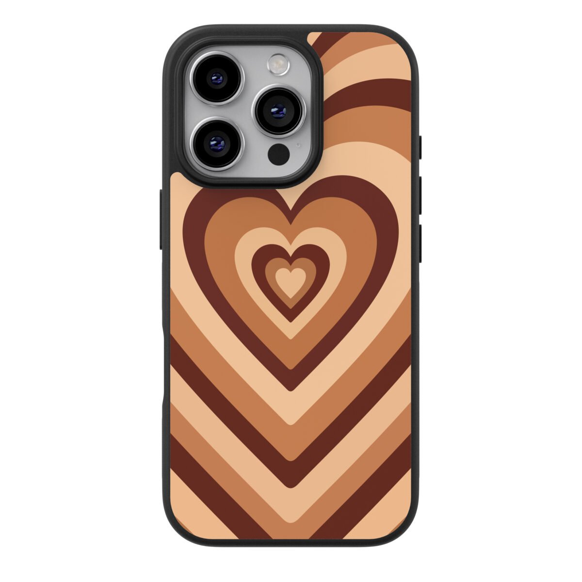 Funda Celular Corazones Beige