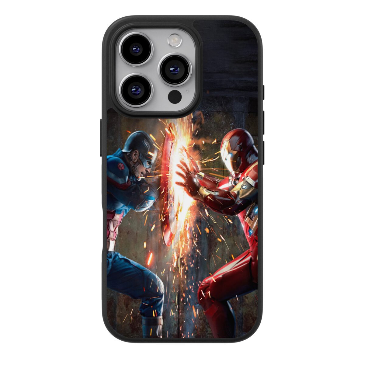 Funda Celular SuperHeroes Capitán América v Iron Man #2