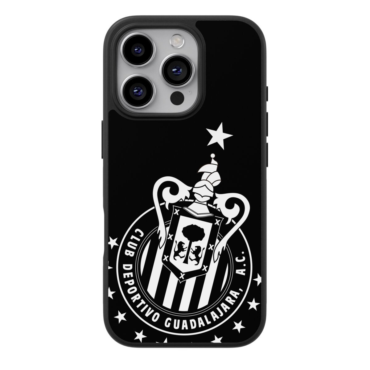 Funda Celular Chivas diseño Blanco y Negro