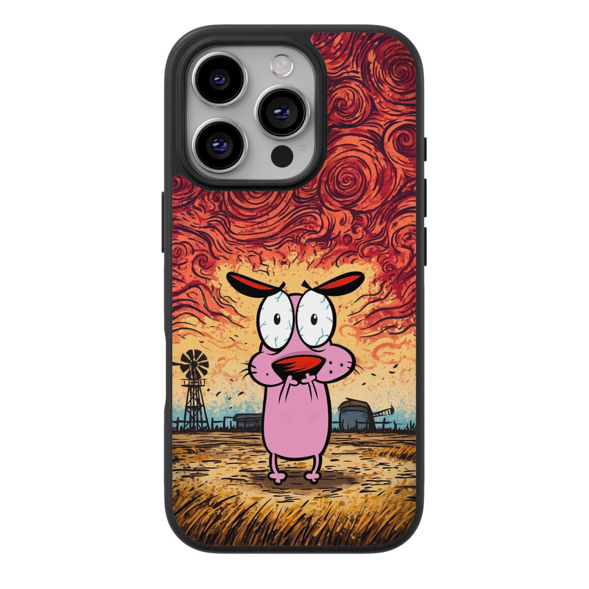 Funda Celular Dibujos Animados Coraje el Perro Cobarde