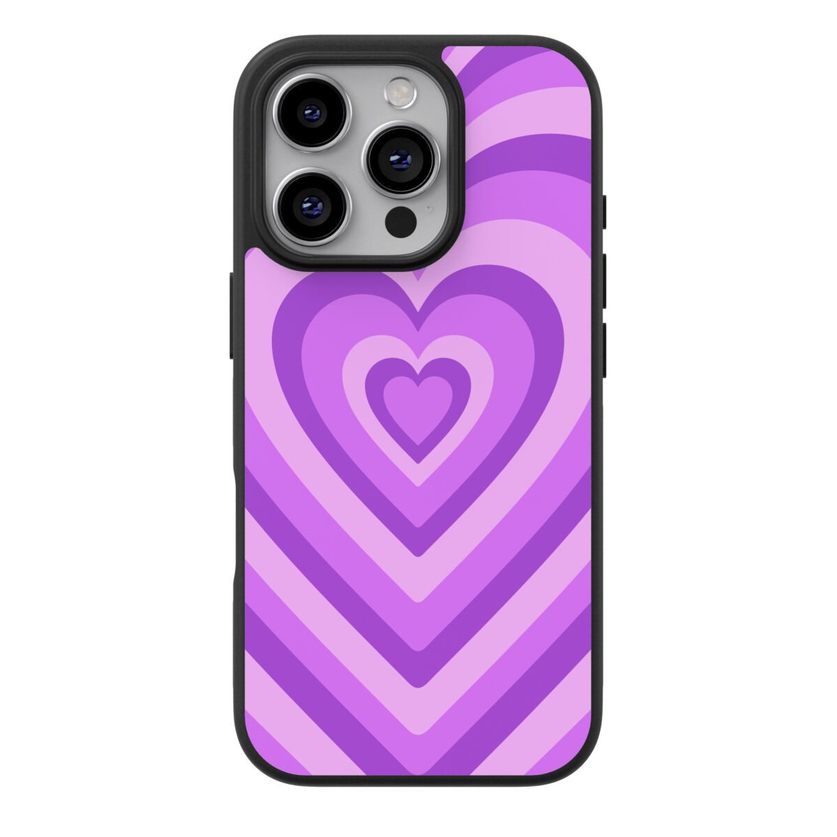 Funda Celular Corazones Morado