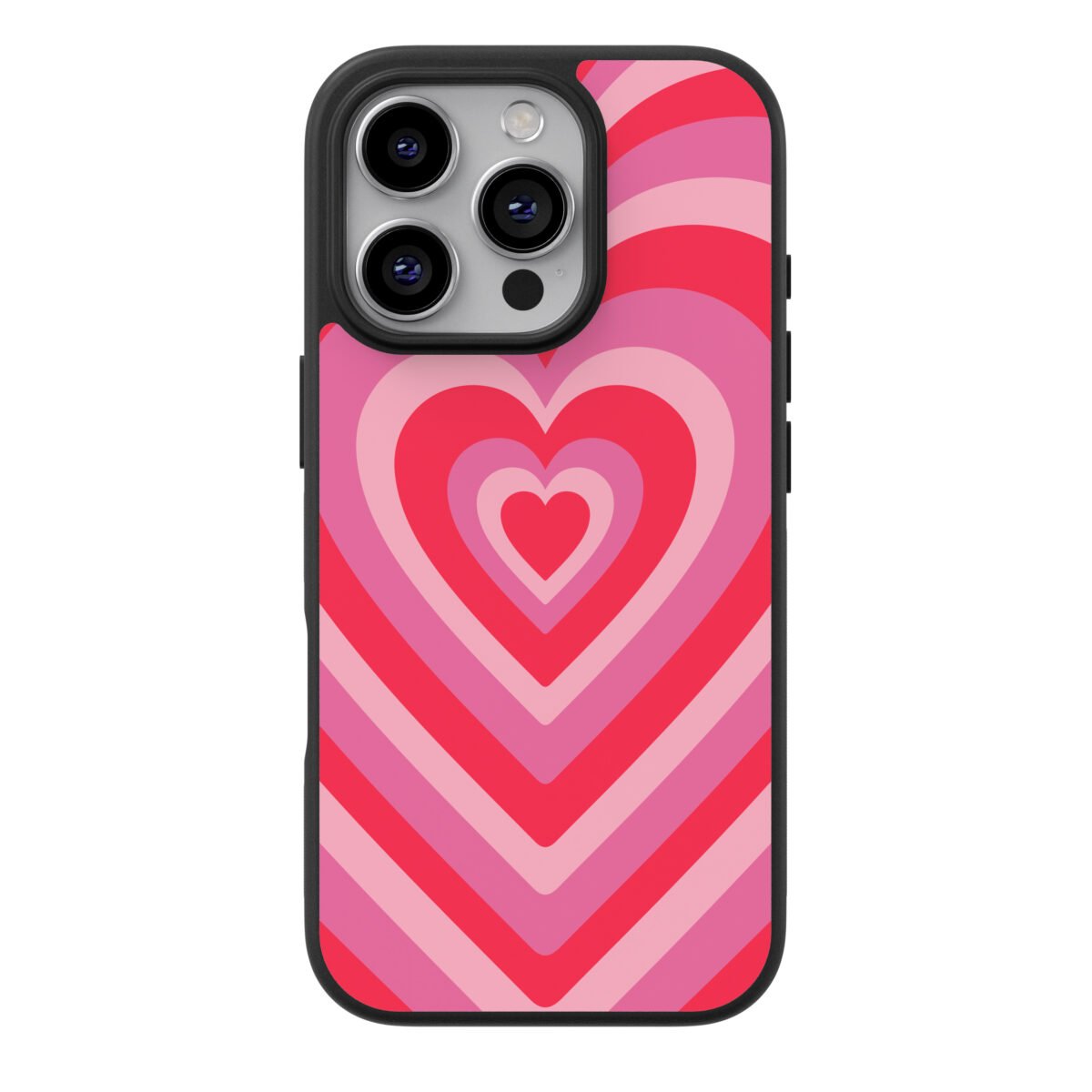 Funda Celular Corazones Rosa con Rojo