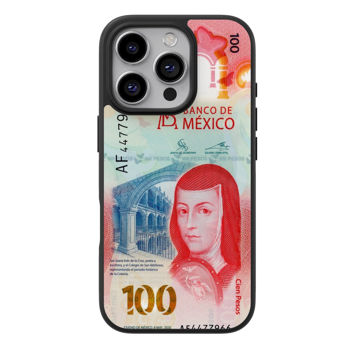 Funda Celular Billete Mexicano 100