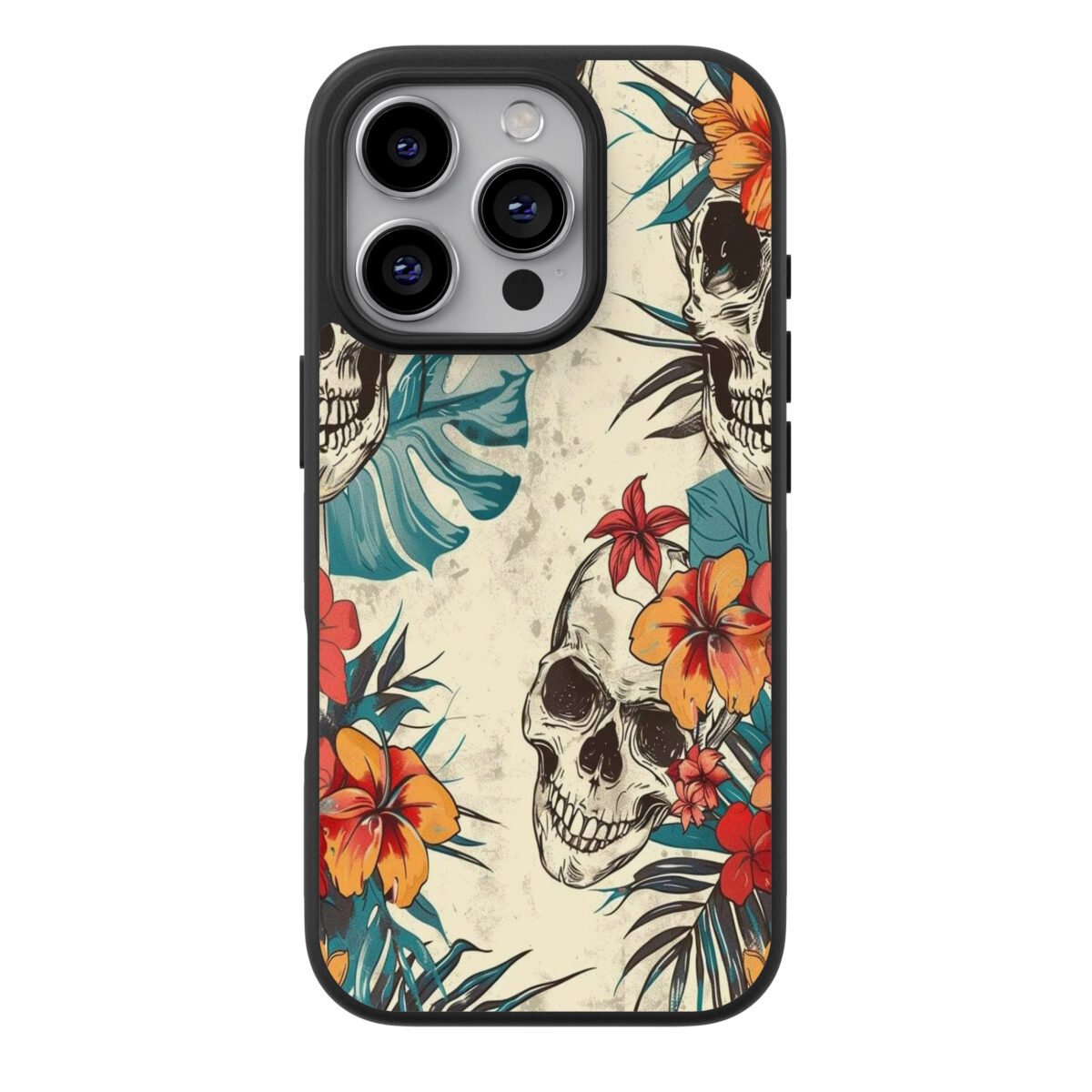 Funda Celular Calaveras Flores #2