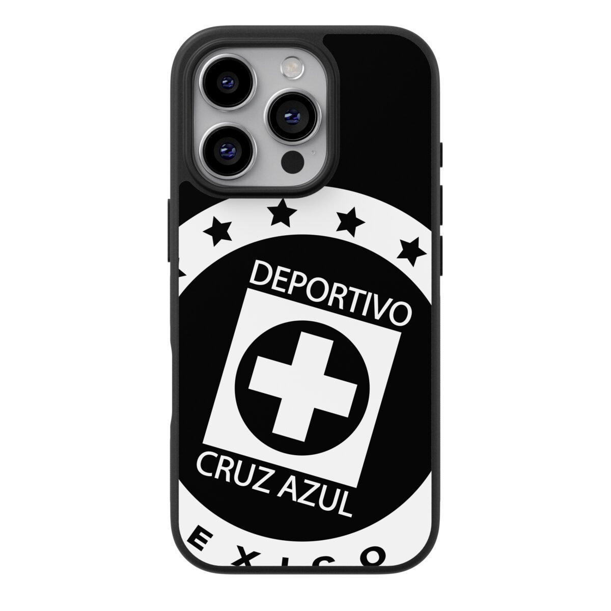 Funda Celular Cruz Azul diseño Blanco y negro