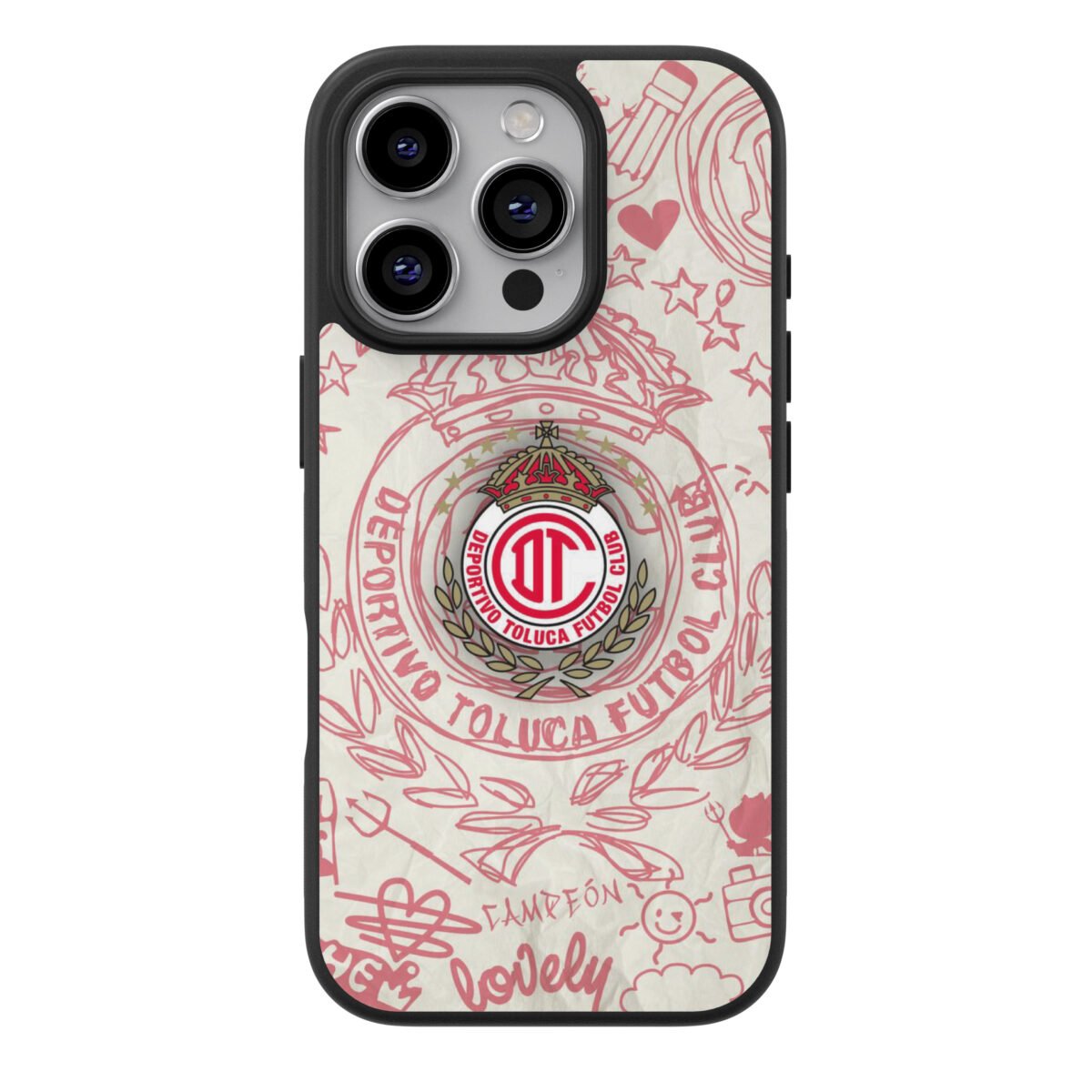 Funda Celular Fútbol Toluca FC Diablos Rojos #16
