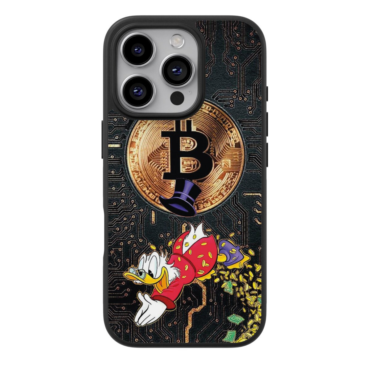 Funda Bitcoin Satoshi Tio Rico Mac Pato Millonario #2