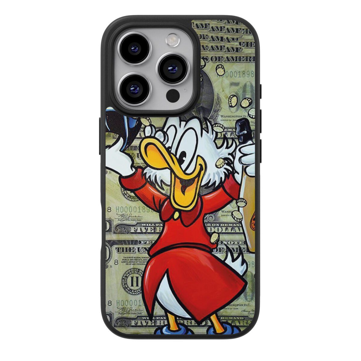 Funda Bitcoin Satoshi Tio Rico Mac Pato Millonario #13